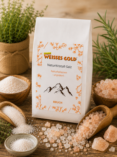 WEISSES GOLD® Naturkristall-Salz, Bruch, EU