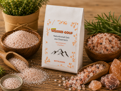 WEISSES GOLD® Naturkristall-Salz, Mittelkorn für die Mühle, Österreich