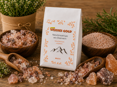 WEISSES GOLD® Naturkristall-Salz, Bruchstücke, Österreich