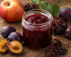 Zwetschken - Holunder - Apfel Konfitüre, 150 Gramm