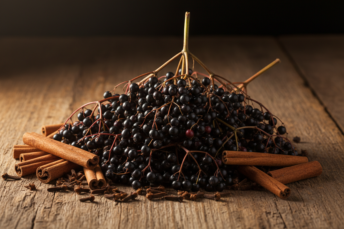 frische holunderbeeren